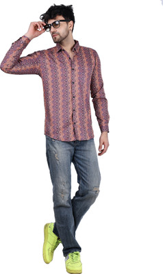 Crazy Sparkles Men Printed Casual Multicolor Shirt