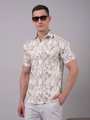 CRIMSOUNE CLUB Men Printed Casual Purple Shirt