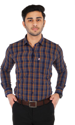 Arthz Fab Trends Men Solid Casual Brown, Light Blue, Dark Blue Shirt