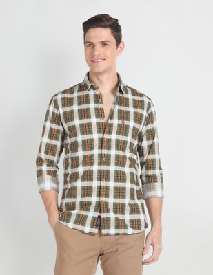 U.S. Polo Assn. Denim Co. Men Checkered Casual Multicolor Shirt