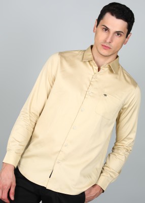 THE BEAR HOUSE Men Solid Casual Beige Shirt