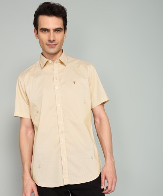 VAN HEUSEN SPORT Men Printed Casual Yellow Shirt