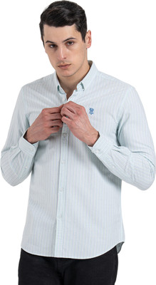 RED TAPE Men Self Design Casual Light Green Shirt