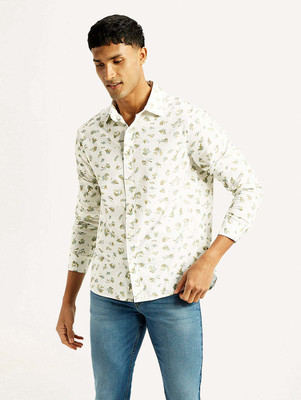 LEVI'S Men Printed Casual White Shirt