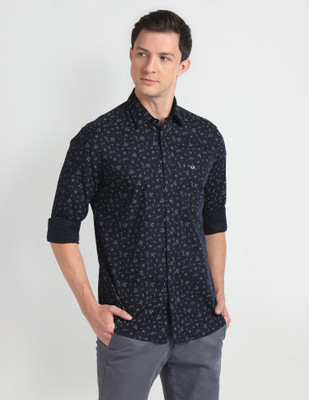 Arrow Sport Men Printed Casual Blue Shirt