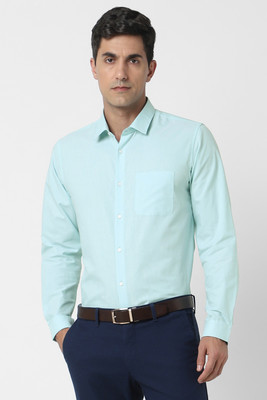 PETER ENGLAND Men Solid Formal Light Blue Shirt