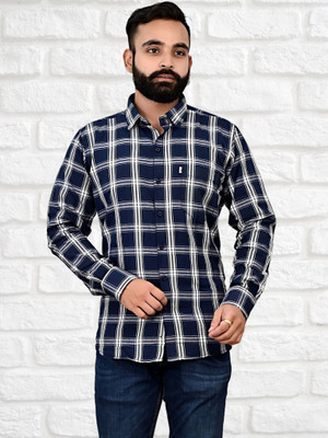 V K Creation Men Checkered Casual Multicolor Shirt