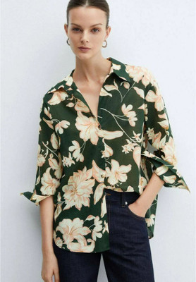 Leriya Fashion Men & Women Solid Casual Green Shirt
