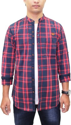 KUONS AVENUE Men Checkered Casual Dark Blue, Red, White, Blue, Maroon Shirt