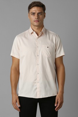 LOUIS PHILIPPE Men Printed Casual Beige Shirt