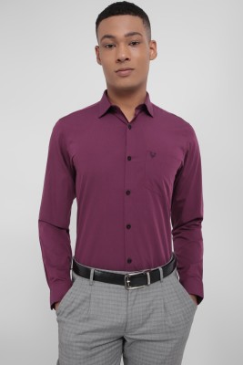 Allen Solly Men Self Design Formal Pink Shirt