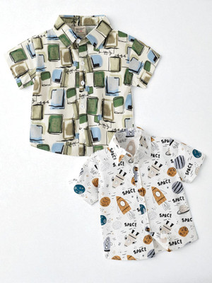 KIDOOZA Boys Printed Casual Multicolor Shirt