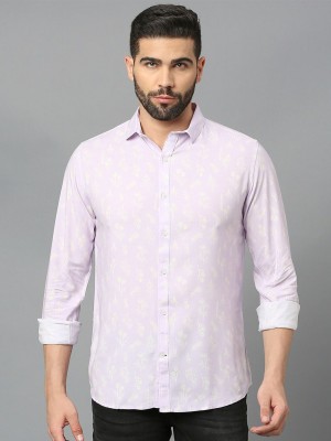 Mast & Harbour Men Printed Casual Purple Shirt