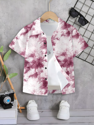clothbucket Baby Boys Printed, Dyed/Ombre Casual Multicolor Shirt