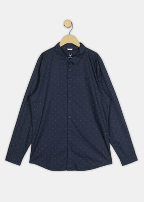 Allen Solly Boys Printed Casual Blue Shirt