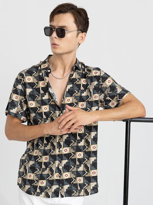ELEPANTS Men Printed Casual Multicolor Shirt