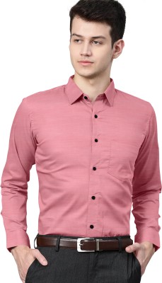 SYSBELLA FASHION Men Solid Formal Pink Shirt