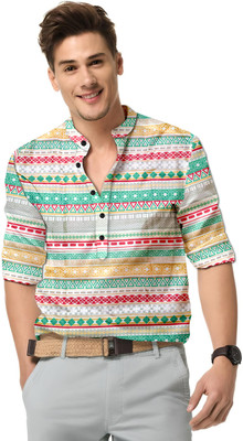 Stellalifestyle Men Printed Casual Multicolor Shirt