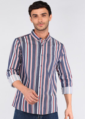 PROVOGUE Men Striped Casual Multicolor Shirt
