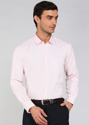 PETER ENGLAND Men Checkered Casual Cream Shirt