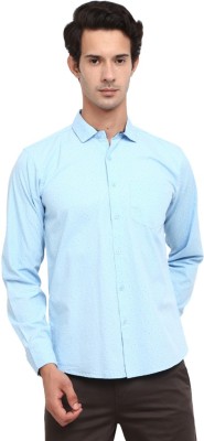 V-MART Men Printed Casual Light Blue, White, Black Shirt