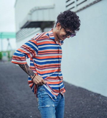 STOVESSY Men Printed Casual Multicolor Shirt