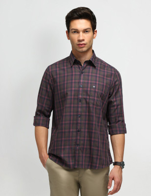 Arrow Sport Men Checkered Casual Red Shirt