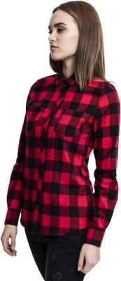 ritika enterprises Women Checkered Casual Black Shirt