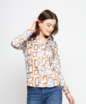 NOVIO Women Printed Casual Multicolor Shirt