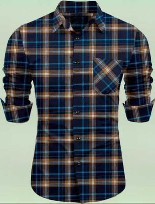 Terasoft Fashion Men Solid Formal Yellow Shirt