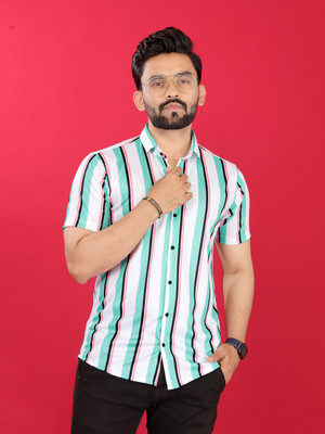 METRONAUT Men Self Design Casual Multicolor Shirt
