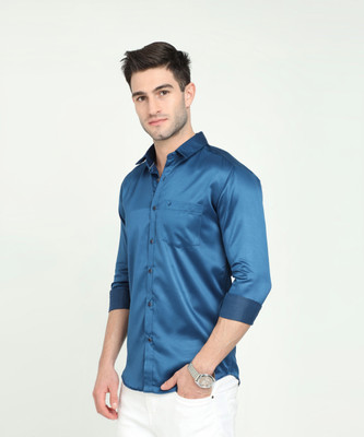 Rs fashions Men Solid Casual Dark Blue Shirt