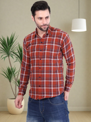V K Creation Men Checkered Casual Multicolor Shirt