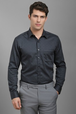 LOUIS PHILIPPE Men Printed Formal Grey Shirt