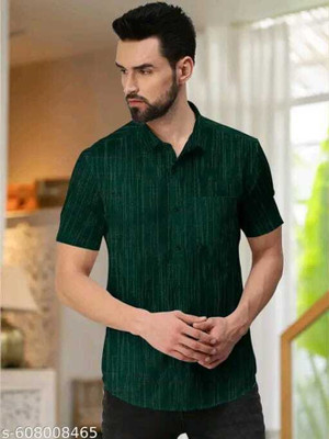 Suhana collection Men Solid Casual Yellow Shirt