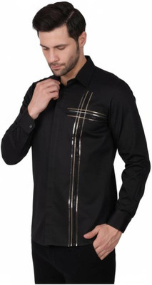 Pier Men Printed Casual Black Shirt