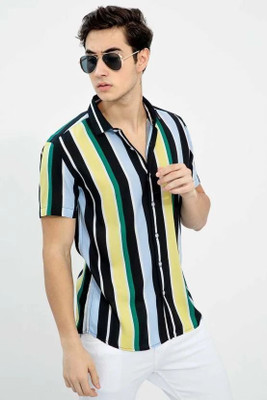 SHFASHION Men Striped Casual Multicolor Shirt