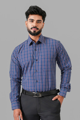 Haute Tissue Men Solid Casual Blue Shirt