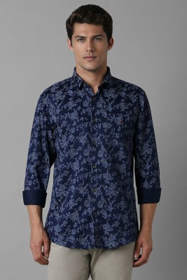 VAN HEUSEN Men Printed Festive Blue Shirt