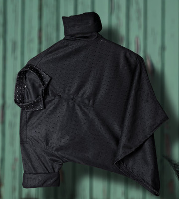 Kriti Fab Men Self Design Casual Black Shirt