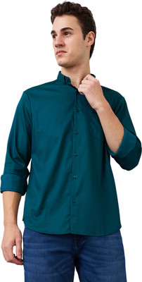 Spykar Men Solid Casual Green Shirt