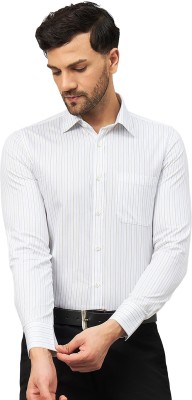 LOUIS STITCH Men Checkered Casual White Shirt