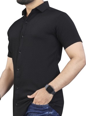 MAA UMA Men Solid Casual Black Shirt