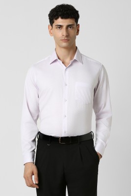 VAN HEUSEN Men Self Design Formal Purple Shirt