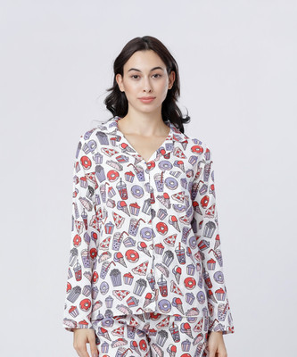 Tokyo Talkies Women Printed Casual Multicolor Shirt