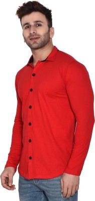 BEYOU FASHION Men Solid Casual Red Shirt