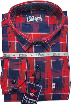 Trending Ayansh Men Solid Casual Dark Blue, Red, White Shirt