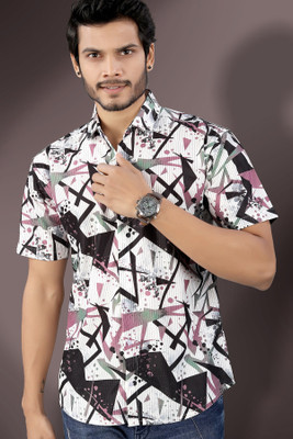 Marmic Fab Men Printed Casual Multicolor Shirt
