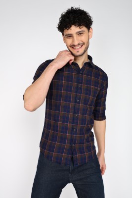 Spykar Men Checkered Casual Red Shirt