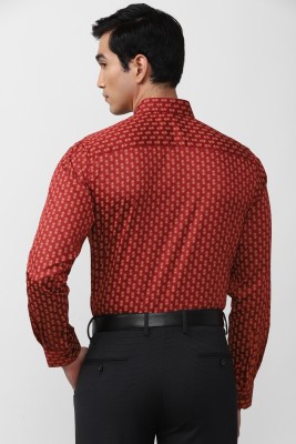 PETER ENGLAND Men Printed Formal Red Shirt